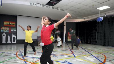 Pupils at Delhi Private School. Chris Whiteoak / The National