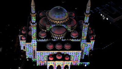 Sharjah Light Festival is in its 11th year. EPA