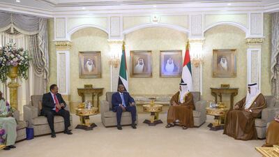 General Abdel Fattah Al Burhan and Abdalla Hamdok were received by Lt General Sheikh Saif bin Zayed, Deputy Prime Minister and Minister of the Interior and Dr Sultan Al Jaber, Minister of State, and a number of officials. WAM