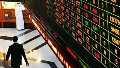 Trading volume in Abu Dhabi is down by more than half to Dh45m from the Dh100m average for the year. Delores Johnson / The National