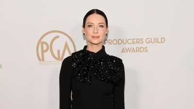 Caitriona Balfe in a sequin detail dress at the 2020 Producers Guild Awards at the Hollywood Palladium on Saturday, Jan. 18, 2020, in Los Angeles, Calif. AP