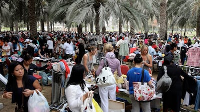 Dubai Flea Market has been running for years. During the summer, it moves indoors. Pawan Singh / The National
