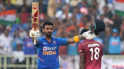 K L Rahul scored a century in Visakhapatnam. AFP
