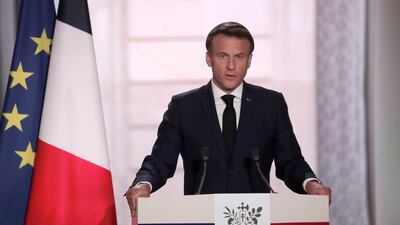 Mr Macron has pledged to be a leader for all of France. AP Photo