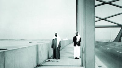 Praying with Ahmed Al Suwaidi on Al Maqta Bridge, which opened in 1968