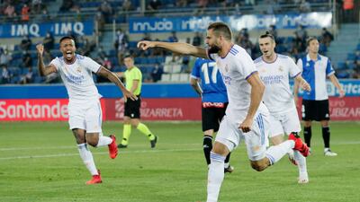 Nacho adds Real Madrid's second.