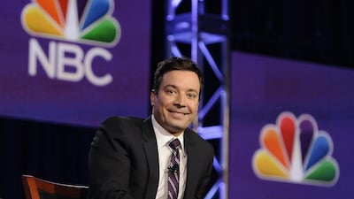 Jimmy Fallon starts as the host of the Tonight Show, which has been renamed to Tonight Show Starring Jimmy Fallon, on February 17. Gus Ruelas / Reuters.