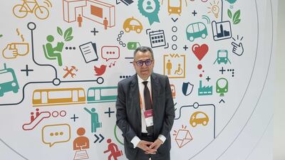 Mohamed Mezghani spoke to The National at a global public transport summit in Barcelona. Photo: The National
