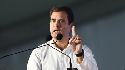 Thousands of supports are expected to witness Rahul Gandhi's speech in Dubai on Friday. AFP