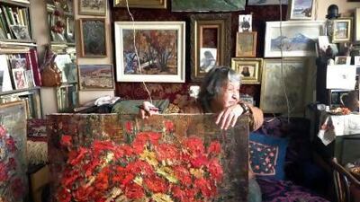 Rimma Gagloeva at Alif Gallery. Courtesy Alif Gallery