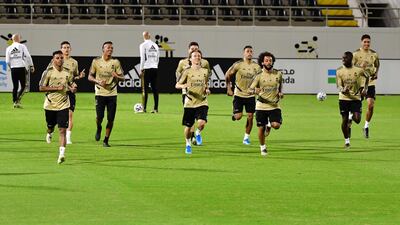 Real Madrid training in Jeddah. AFP