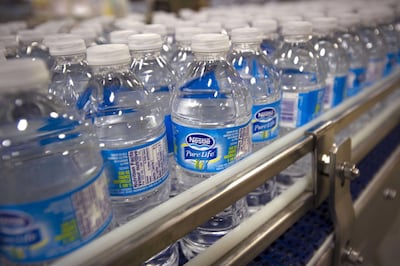 Nestle, which owns about 60 water brands, is looking to use greener bottles. Bloomberg