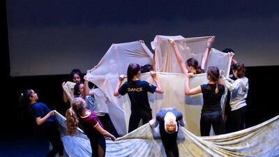 Pupils polish up their dance skills for their very own opera production. Courtesy Cranleigh School