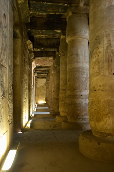 The first hypostyle hall, Temple of Seti I, Abydos, Egypt. Getty Images