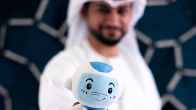 Saeed Al Emadi is the Emirati who designed UAE's first space mascot, named Suhail. The stuffed toy flew into space with the first Emirati astronaut, Hazza Al Mansouri on September 25, 2019. Reem Mohammed / The National