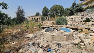 The Shaheen family home in Nabatieh was destroyed by Israeli bombing. Photo: Mohamad Zanaty for The National