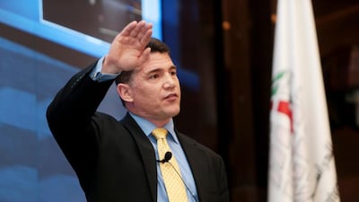 Dr Simon Cole, from the UK ministry of defence, predicts a future wherein human beings “will slowly be removed from the battlefield” and the world will become a “more difficult place to hide in”. Christopher Pike / The National