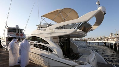 The Dubai Pre-Owned Boat Show was established in 2010 and boasts of being the only event of its kind in the region. Pawan Singh / The National