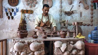 Mr El Adel, 29, from Eqypt, has been working as a pottery artist at Heritage Village for four years.