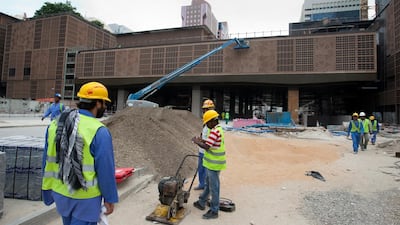 Larger plans were in place for the site and construction of the World Trade Centre started soon after. Huge progress can be seen in this 2013 photograph. Jaime Puebla / The National