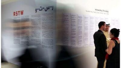 The RSTW exhibition at Manarat al Saadiyat in Abu Dhabi will come to a close on Monday.