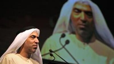 Al Khaleej Sugar managing director Jamal Al Ghurair speaks at the Dubai Sugar Conference.