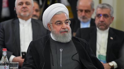 Hassan Rouhani and the Iranian regime have been put under severe stress by the Trump administration's maximum pressure strategy. EPA