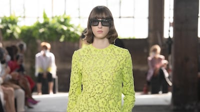 A look from the Valentino Collezione Milano show. Courtesy Valentino