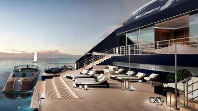 The first of the custom-built yachts is a 298-passenger vessel with 149 suites – each with an ocean-facing balcony. Courtesy Ritz-Carlton