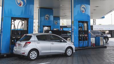 The price of a litre of octane 95 gasoline will fall to Dh1.36 from Dh1.47 at the start of next month, while diesel price will rise to Dh1.40 from Dh1.37. Mona Al Marzooqi / The National
