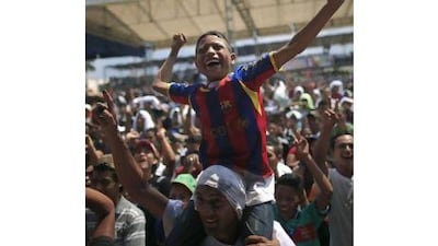 Fans all over the globe watched Barcelona take on Real Madrid in the Champions League.