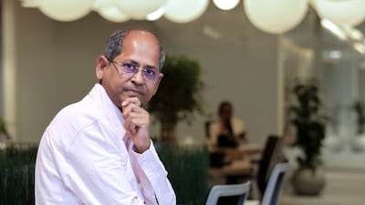 Ramki Jayaraman, managing partner and founder of Synarchy Consulting, approaches money mindfully but does not shy away from spending. Victor Besa / The National