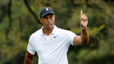 US golfer Tiger Woods on the 18th hole. Reuters