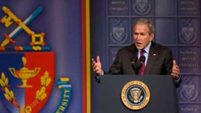 President Bush announces plans to order 8,000 more combat and support troops out of Iraq by February.