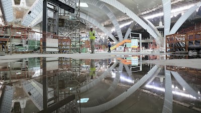 The latest immigration controls and artificial intelligence will help process 11,000 passengers an hour. Pawan Singh / The National