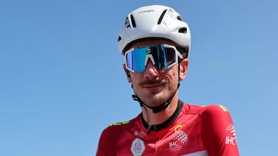 UAE Team Emirates rider Brandon McNulty was race leader at start of day. AFP