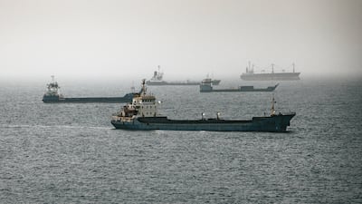 Crude oil tankers pictured off Oman. Getty
