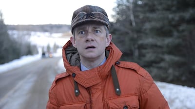 Martin Freeman as insurance salesman Lester Nygaard in a scene from Fargo, a thriller series that will be available on the new service. Chris Large / AP Photo / FX