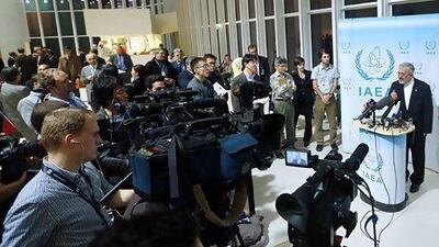 Iran's envoy to the International Atomic Energy Agency (IAEA) Ali Asghar Soltanieh at an IAEA meeting in Vienna last month.