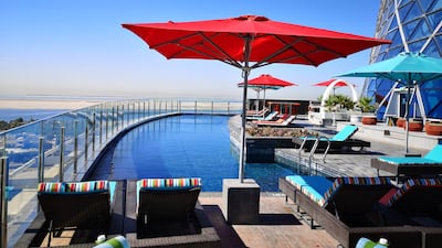 The property is home to the highest suspended pool in Abu Dhabi