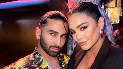 Orry with Vanessa Hudgens at the opening of the One&Only One Za'abeel in Dubai in February