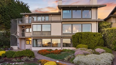 The four-bedroom home was designed by architect Richard Hicks. All photos: Sotheby’s International Realty, Carmel