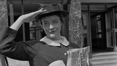 Maggie Smith pictured in August 1957. Getty Images