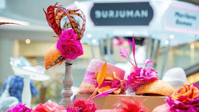 More than 500 head pieces will be on display at the BurJuman International Millinery Exhibition. Courtesy of BurJuman