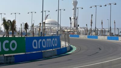 The Jeddah Corniche Circuit that is expected to host the Saudi Arabian Grand Prix in the Saudi Red Sea resort of Jeddah. AFP