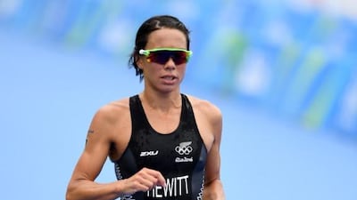 Andrea Hewitt, pictured competing at the Rio 2016 Olympics, prevailed in a tight contest with Jodie Stimpson to win the season-opening WTS Abu Dhabi. Quinn Rooney / Getty Images