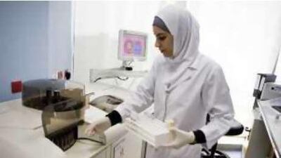 The laboratory at the Imperial College London Diabetes Center in Abu Dhabi.