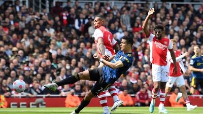 Cristiano Ronaldo scores a goal which was later ruled offside. Getty