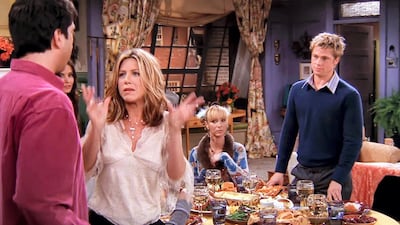 'The One With The Rumour' (s8, e9): The Thanksgiving episodes are usually standouts in a 'Friends' series, but the episode starring Brad Pitt, who was married to Jennifer Aniston at the time, stands head and shoulders above the rest. Pitt stars as a character called Will Colbert, who has had a long-held hatred for Rachel since she bullied him at high school. It transpires in the episode that, along with Ross, he started the ‘I Hate Rachel club’, and watching him mouth "I hate you" over the table and comfort eat carbs (after he had carefully dieted to lose weight for a decade) is comedy gold. Courtesy Netflix