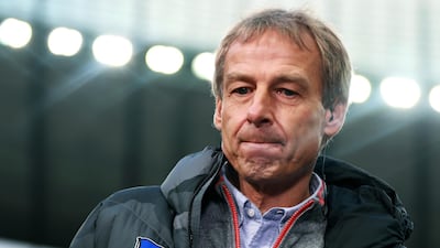 Jurgen Klinsmann felt a lack of trust from the Hertha hierarchy. EPA